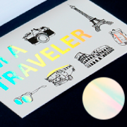 銀ホログラム箔